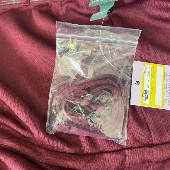 Wild Fable Strapless Sequin Jumpsuit Burgundy Sparkly Party Blingy Glam Sz L - Picture 10 of 10